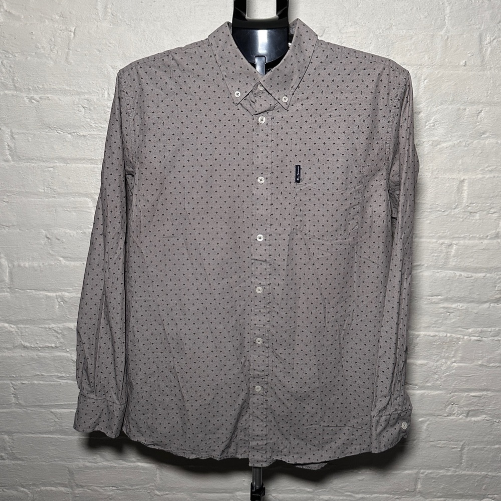 Ben Sherman Umbrella Pattern Prints Button Down O… - image 1